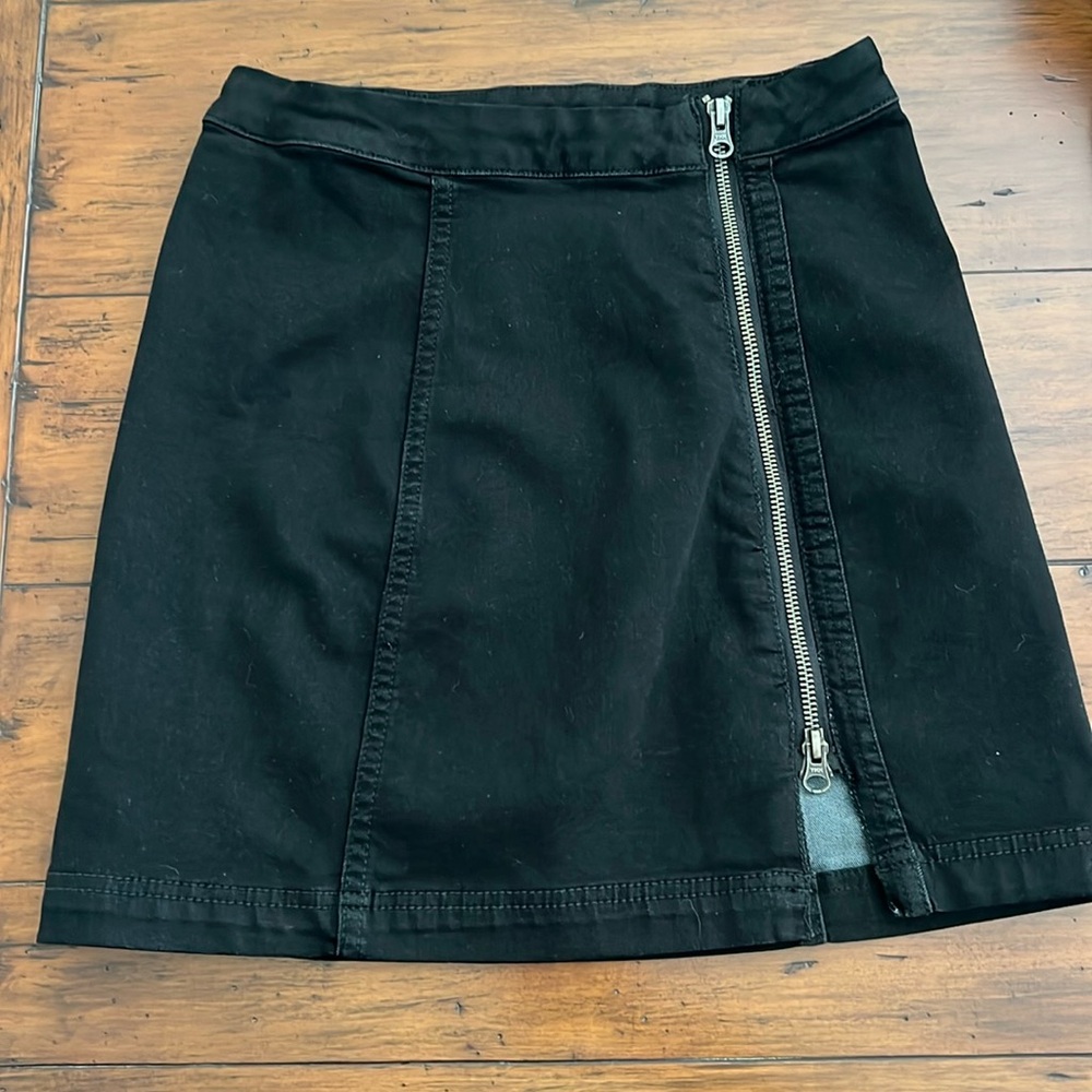 Free people side slit mini skirt